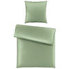 BETTWÄSCHE 135/200 cm NIGIRI Satin  - Salbeigrün, Basics, Textil (135/200cm) - Bio:Vio