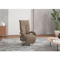 SESSEL in Flachgewebe Hellbraun  - Hellbraun/Schwarz, Konventionell, Textil/Metall (74/112/82cm) - Sit & More