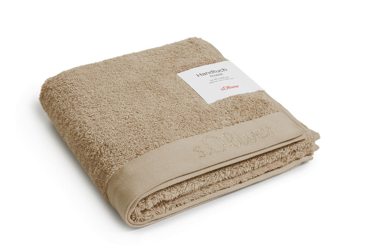 HANDTUCH s.Oliver Beige  - Beige, Trend, Textil (50/100cm) - S. Oliver