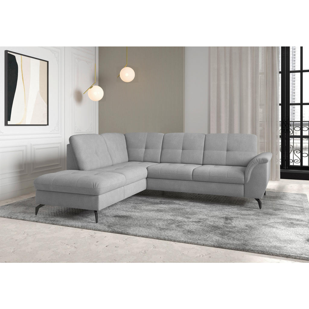 Sit & More ROHOVÁ SEDAČKA, textil, sivá