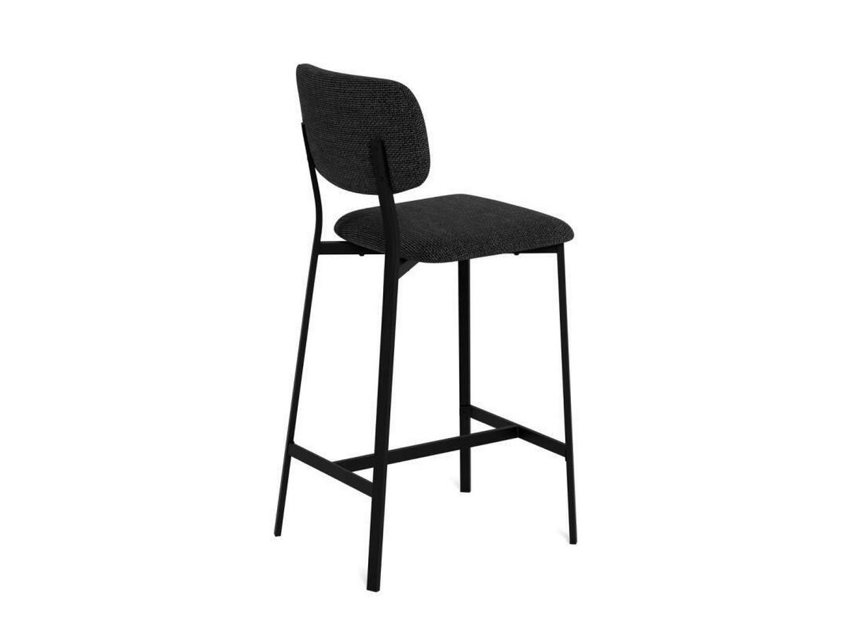 BARHOCKER in Grau  - Schwarz/Grau, KONVENTIONELL, Textil/Metall (40/98/48cm) - MID.YOU