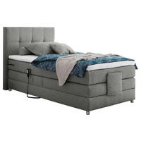 BOXSPRINGBETT 100/200 cm  in Grau  - Silberfarben/Grau, Konventionell, Holzwerkstoff/Kunststoff (100/200cm) - Esposa