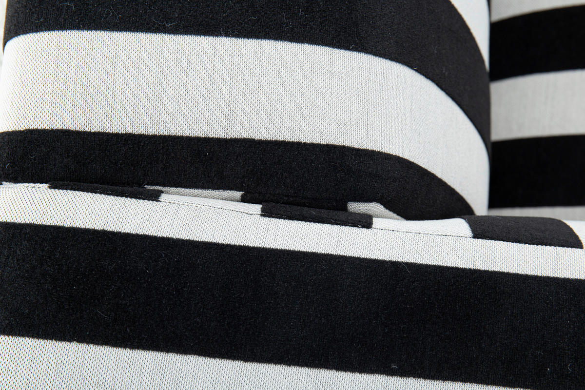 SESSEL in Webstoff Schwarz, Weiß  - Schwarz/Weiß, Design, Kunststoff/Textil (129/66/95cm) - Livetastic
