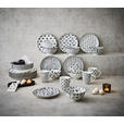KOMBISERVICE TOKYO 2.0 30-teilig  - Schwarz/Weiß, Trend, Keramik - Novel