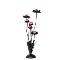 UKRASNI CVET - lila/crna, Osnovno, staklo/metal (42/109/32cm) - Ambia Home