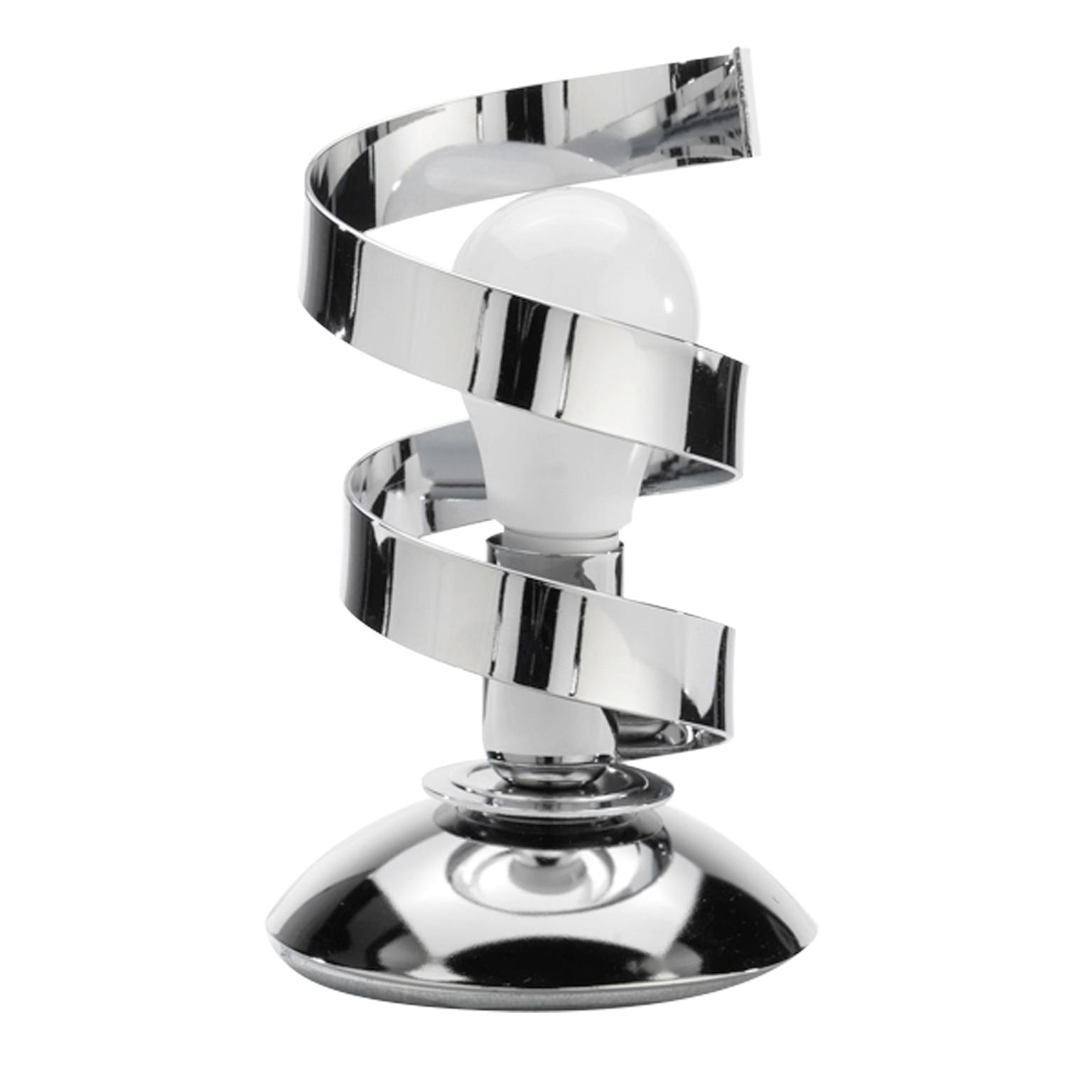 TISCHLEUCHTE 12/12/25 cm   - Chromfarben, Design, Metall (12/12/25cm)