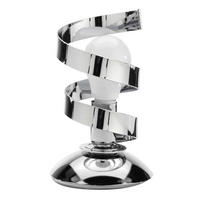 TISCHLEUCHTE 12/12/25 cm   - Chromfarben, Design, Metall (12/12/25cm)