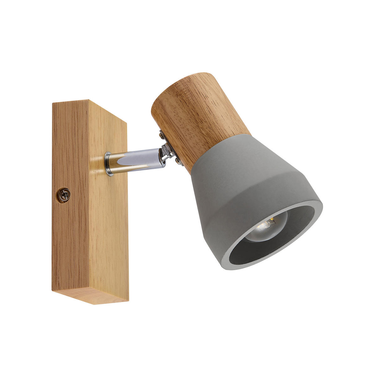 STRAHLER Alina 12,3/7,2/12 cm  - Eschefarben/Grau, Natur, Holz/Stein (12,3/7,2/12cm) - Novel