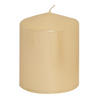 STUMPENKERZE 7,7/10 cm  - Champagner, KONVENTIONELL (7,7/10cm)