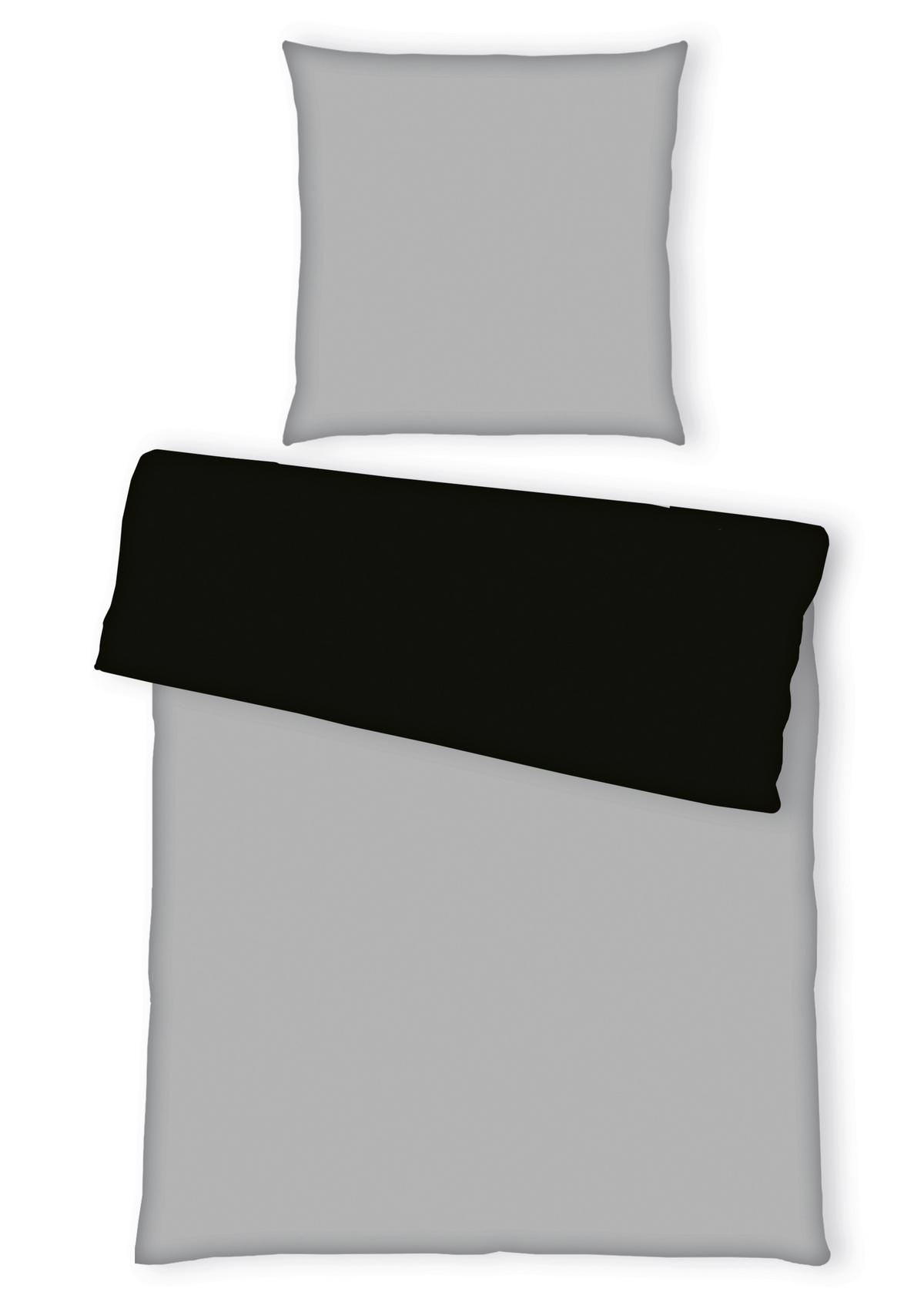 JUGENDBETTWÄSCHE 135/200 cm  - Schwarz/Grau, Trend, Textil (135/200cm) - Herding