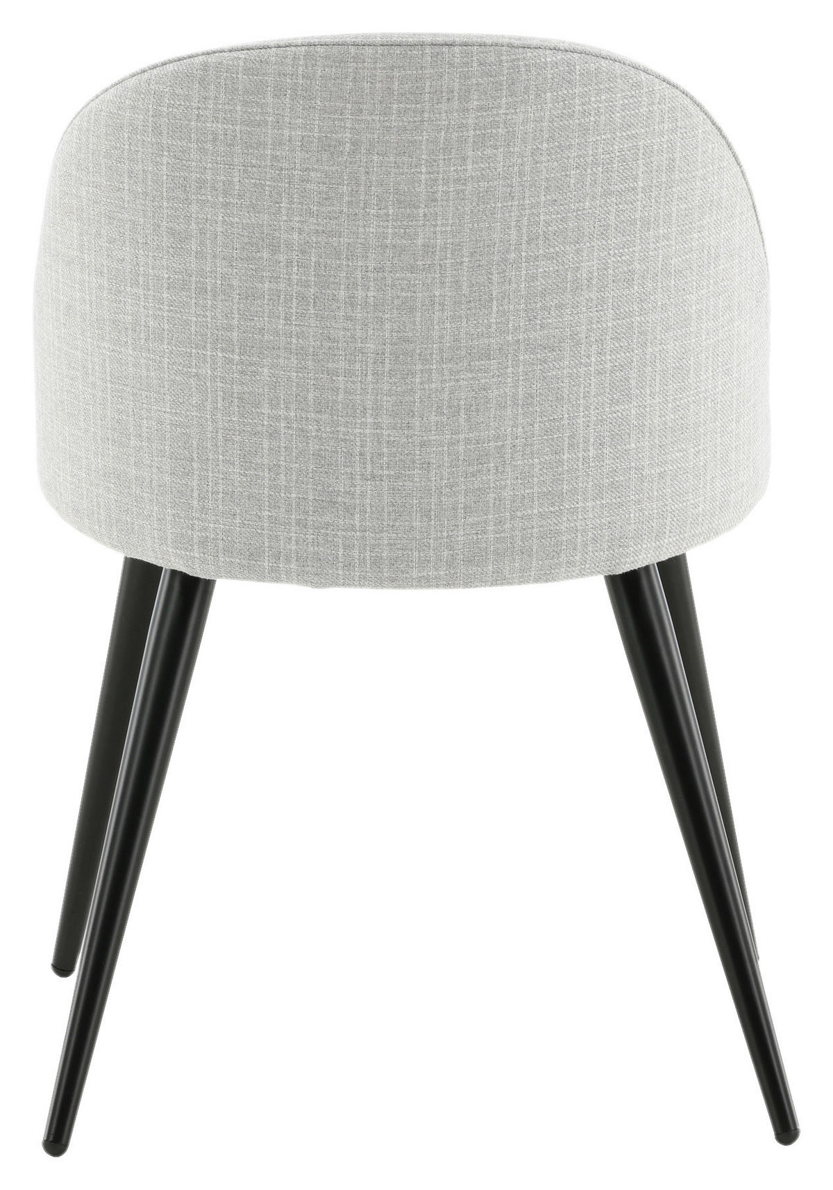 STOLSET 2 styck stål textilväv  - ljusgrå/svart, Design, metall/textil (50/77/48cm) - Livetastic