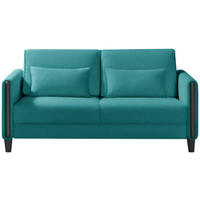 SCHLAFSOFA in Holz, Textil Schwarz, Türkis  - Türkis/Schwarz, Design, Holz/Textil (174/88/104cm) - Niels Andersson