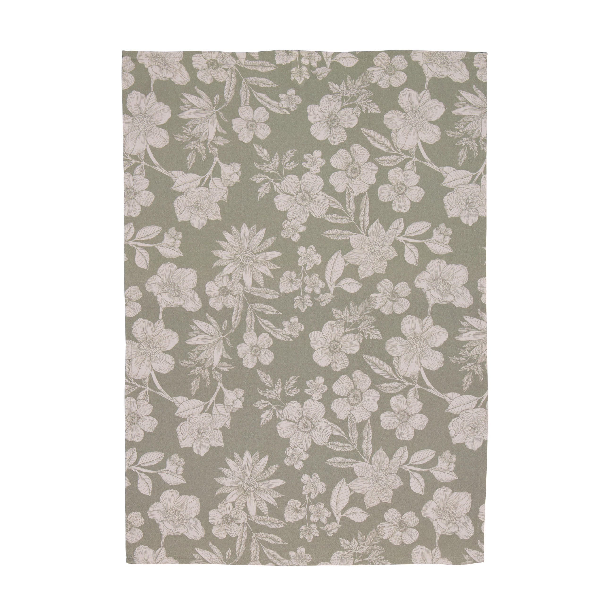 KÖKSHANDDUK sandfärgad, khaki  - sandfärgad/khaki, Basics, textil (50/70cm)