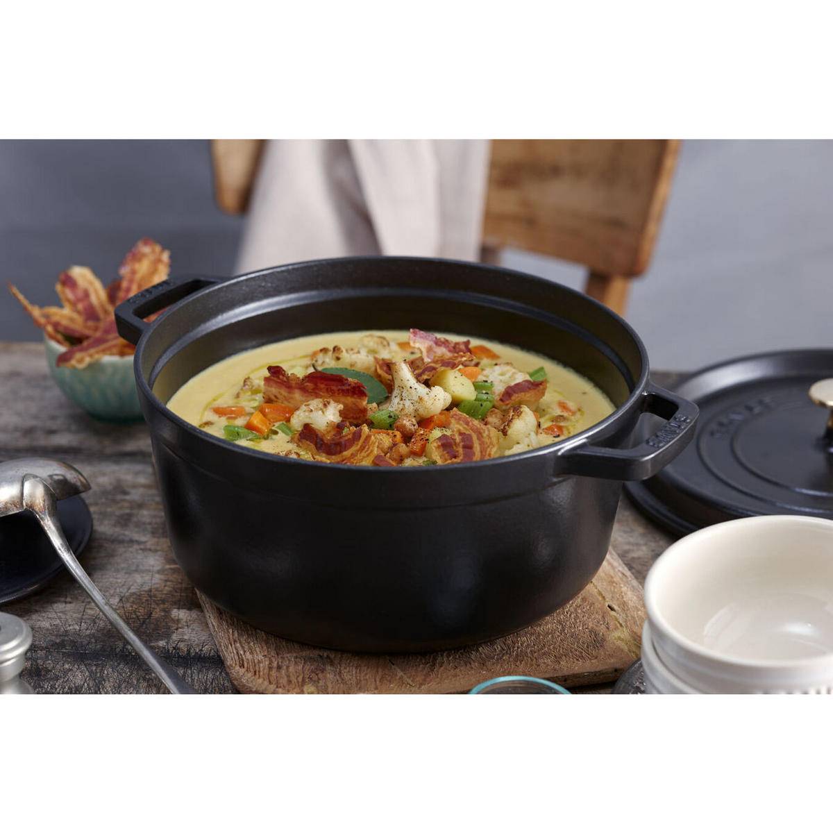 SCHMORTOPF Staub - LA COCOTTE 6,7 L  - Schwarz, Basics, Metall (28cm) - Staub