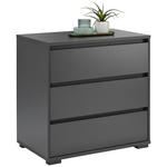 KOMMODE  in 80/79/48 cm  - Anthrazit, Design, Holzwerkstoff/Kunststoff (80/79/48cm) - Carryhome