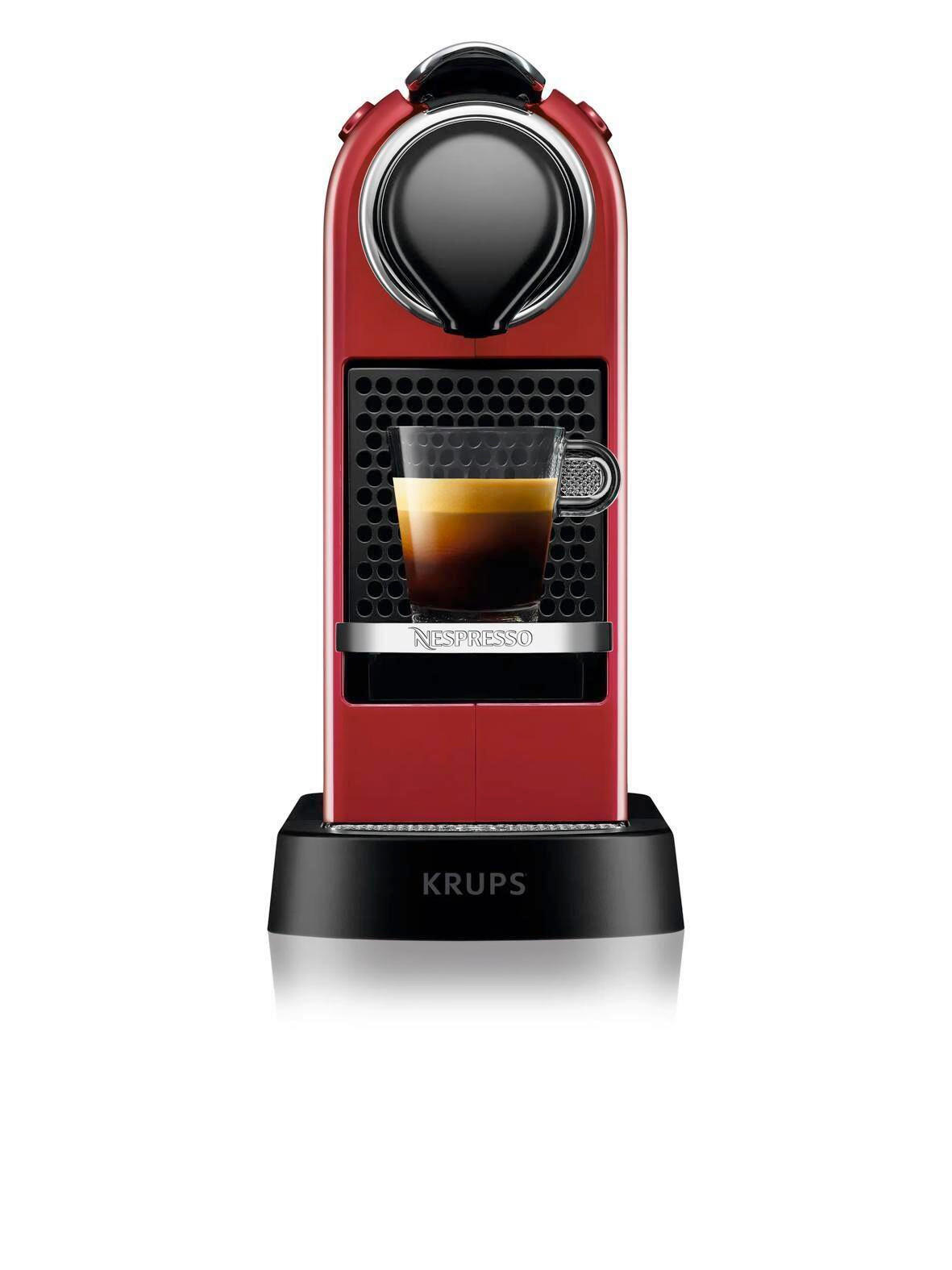 KAPSELMASCHINE  - Kirschrot, Basics, Kunststoff (37.2/13/27.8cm) - Nespresso