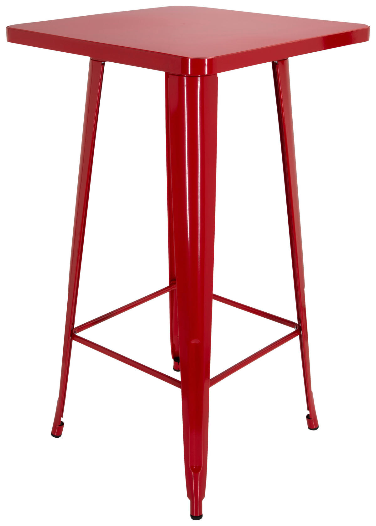 BAROVÝ STŮL, červená, 60/60/103,5 cm - červená, Basics, kov (60/60/103,5cm) - MID.YOU