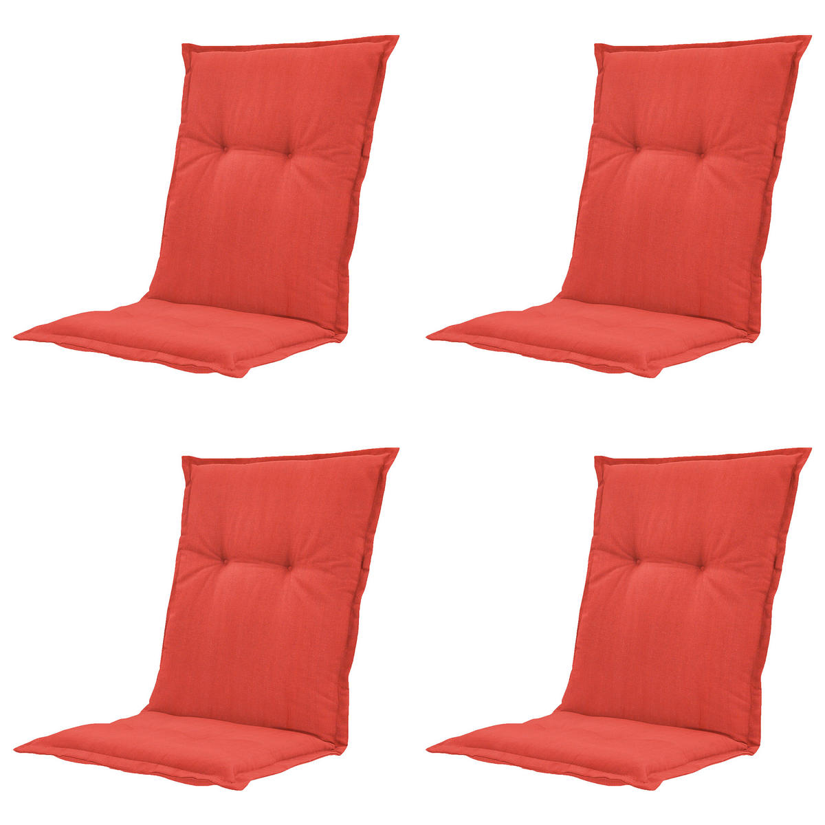 SESSELAUFLAGE in Rot  - Rot, MODERN, Textil (50/2/105cm) - Gardenson