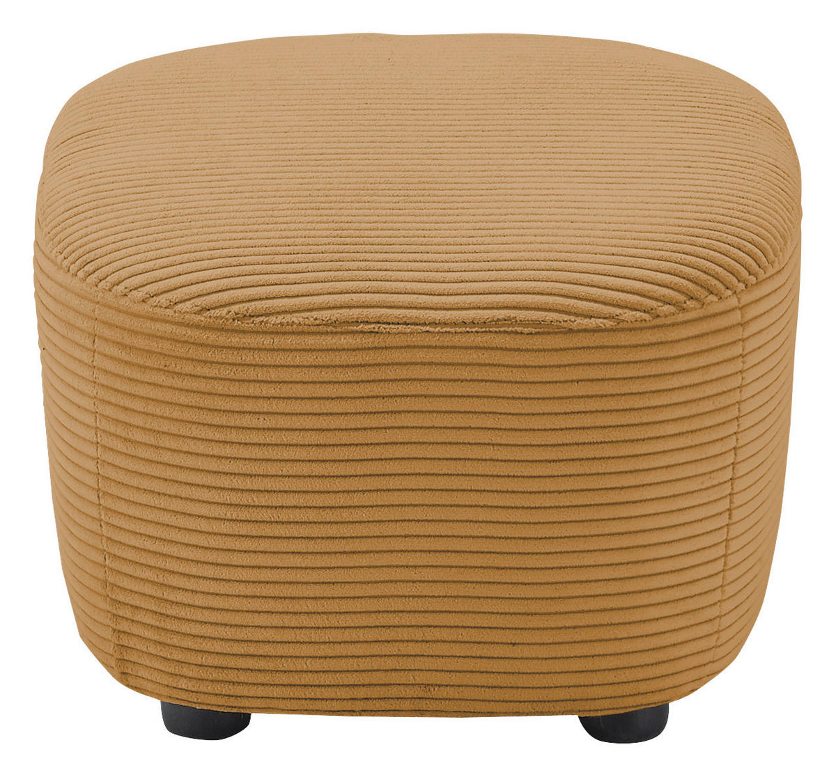 HOCKER Cord Honig  - Schwarz/Honig, Design, Kunststoff/Textil (54/41/57cm) - SetOne by Musterring