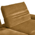 ECKSOFA  in Bouclé Currygelb  280/170-195 cm  - Currygelb/Schwarz, Design, Textil/Metall (280/170-195cm) - Dieter Knoll