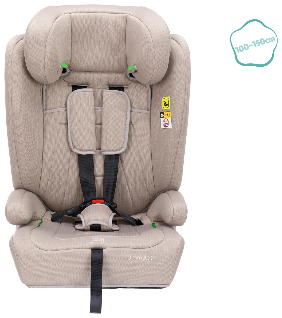 KINDERAUTOSITZ   - Beige, Basics, Kunststoff/Textil (73/44/48cm) - Jimmylee