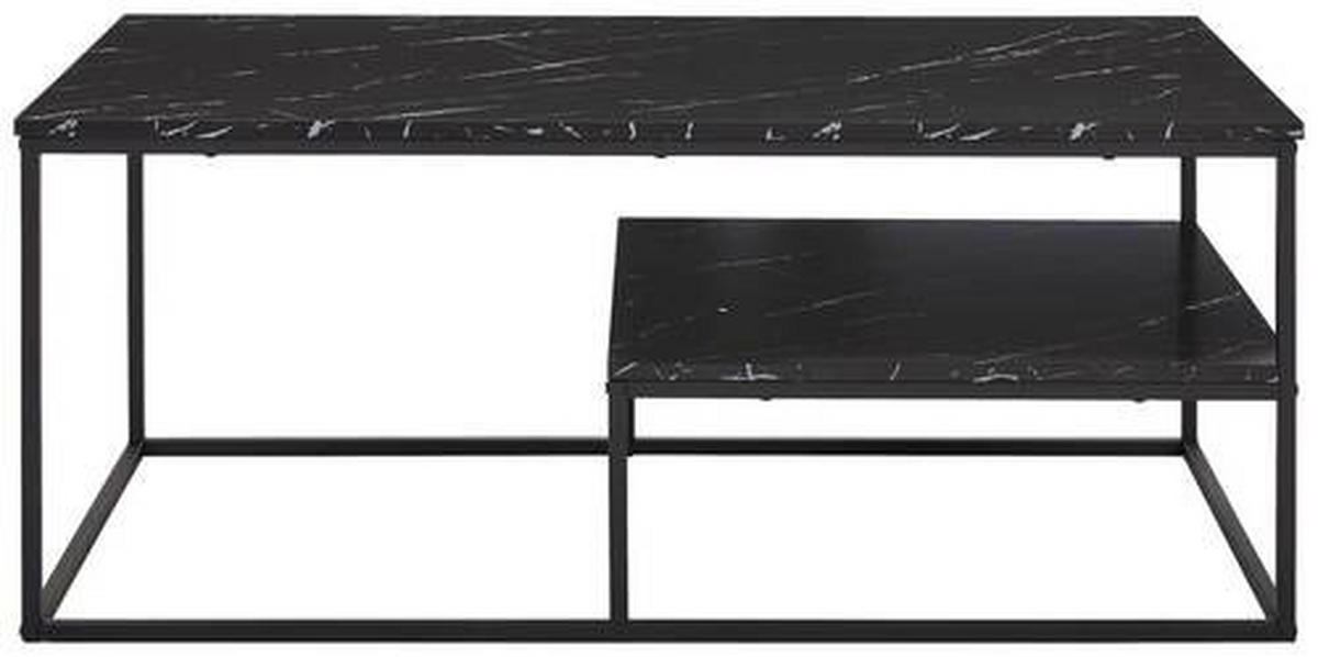 MĂSUȚĂ DE CAFEA - antracit/negru, Design, metal/material pe bază de lemn (110/60/45cm) - MID.YOU