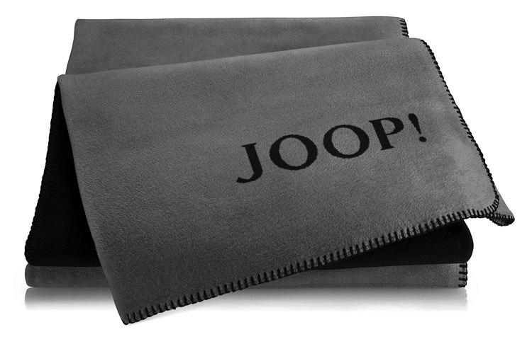 WOHNDECKE UNI-DOUBLEFACE 150/200 cm  - Hellgrau/Schwarz, Basics, Textil (150/200cm) - Joop!