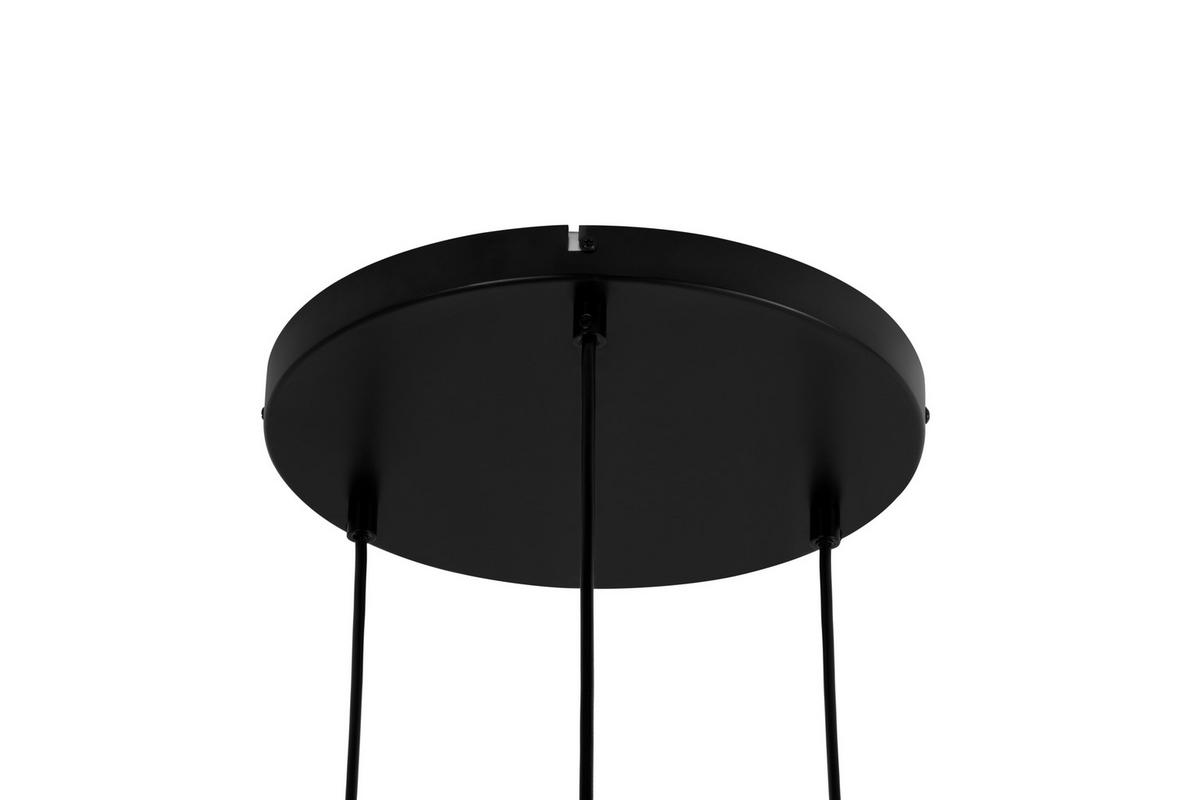 HÄNGELEUCHTE Sinj 48/175 cm  - Roségold/Schwarz, Design, Glas/Metall (48/175cm) - Novel