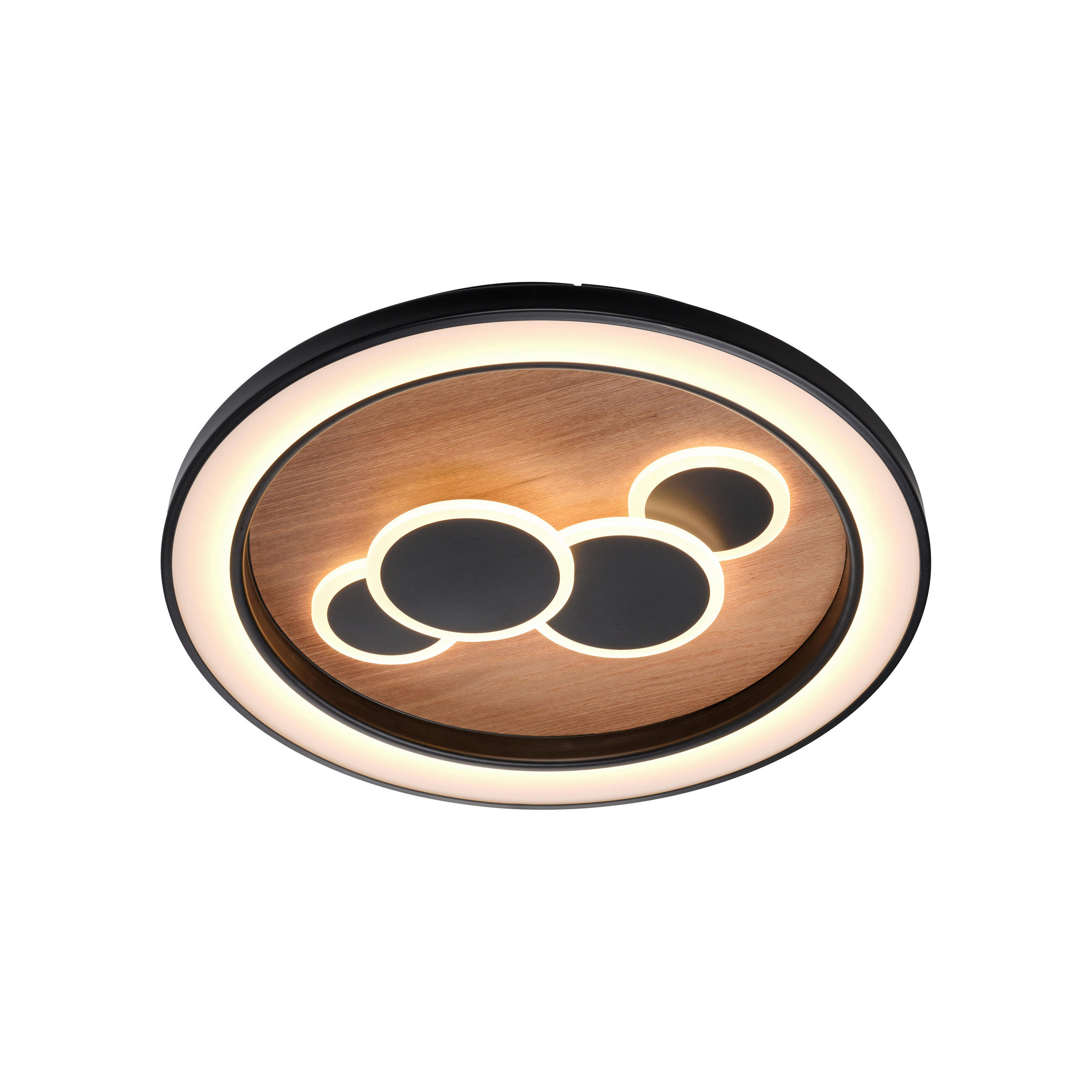 LED-DECKENLEUCHTE Eliza 60/60/8 cm   - Natur, Holz (60/60/8cm) - Paul Neuhaus