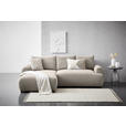 ECKSOFA  in Webstoff Beige  175/265 cm  - Beige/Schwarz, MODERN, Kunststoff/Textil (175/265cm) - Carryhome