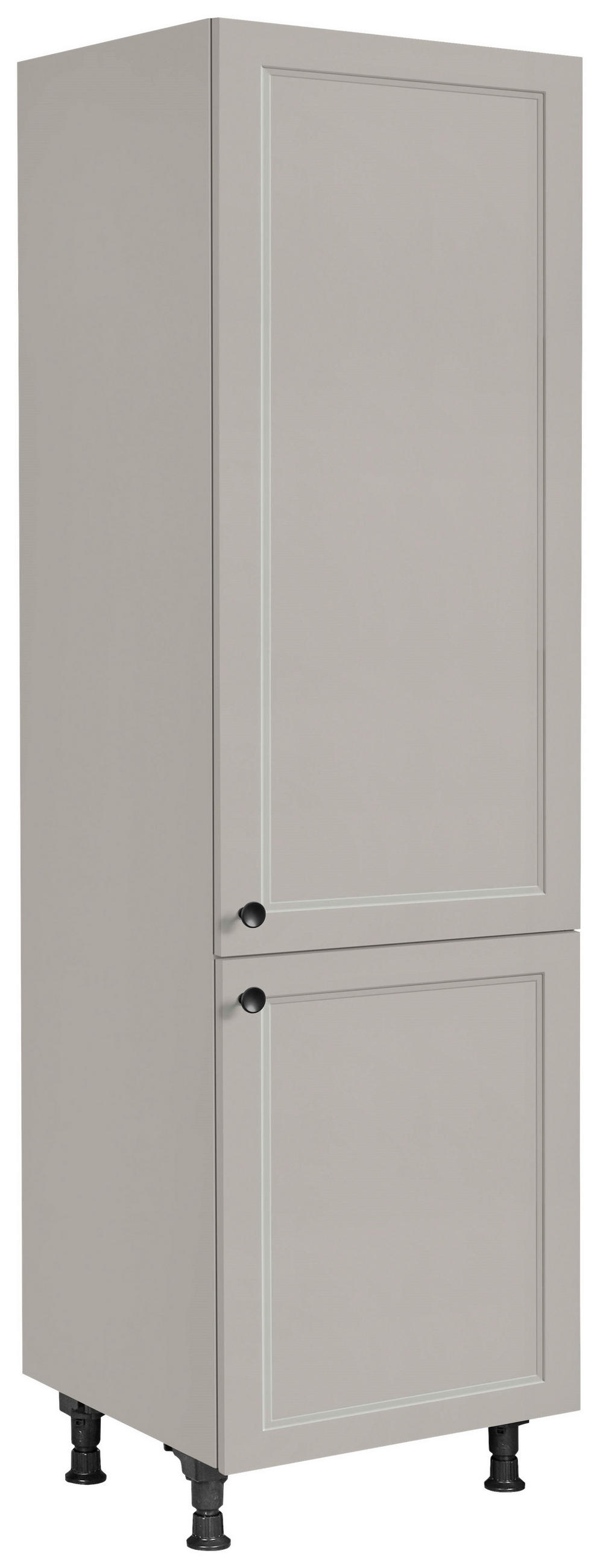 GERÄTEUMBAUSCHRANK 60/216,6/58 cm  in Grau  - Schwarz/Grau, MODERN, Holzwerkstoff/Metall (60/216,6/58cm) - Nobilia