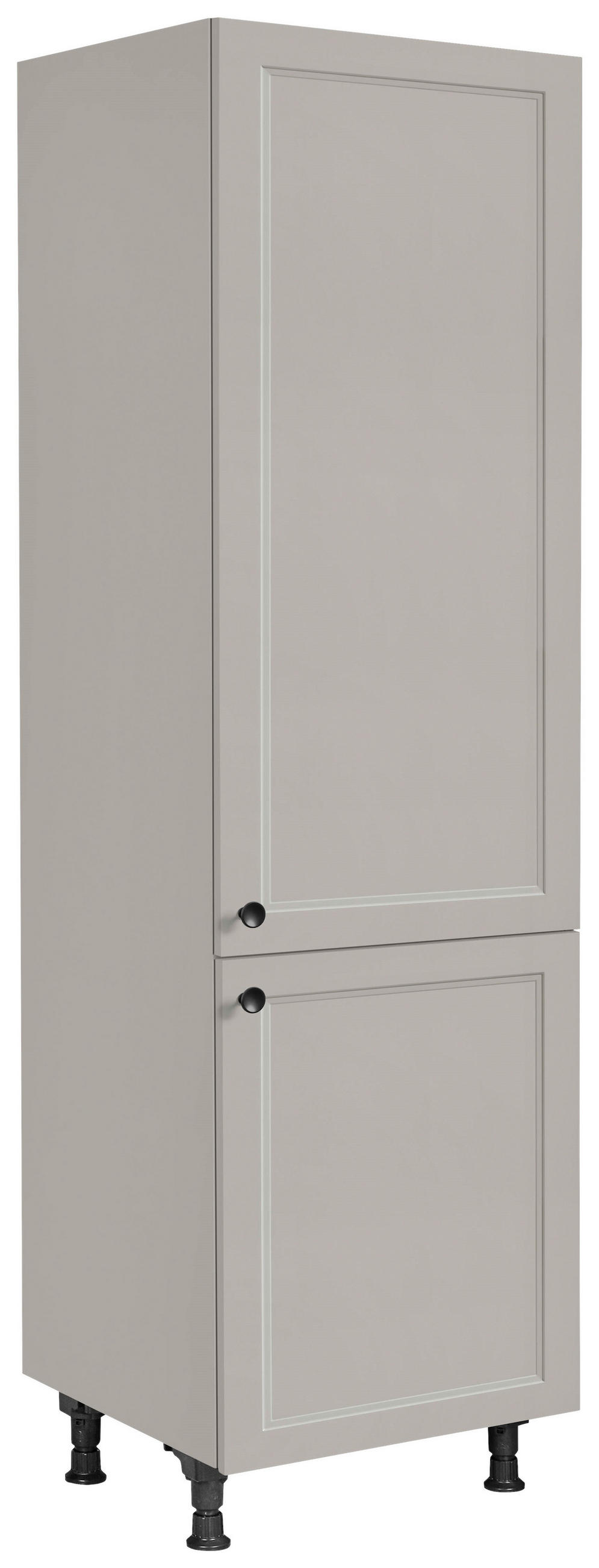 GERÄTEUMBAUSCHRANK 60/216,6/58 cm  in Grau  - Schwarz/Grau, MODERN, Holzwerkstoff/Metall (60/216,6/58cm) - Nobilia