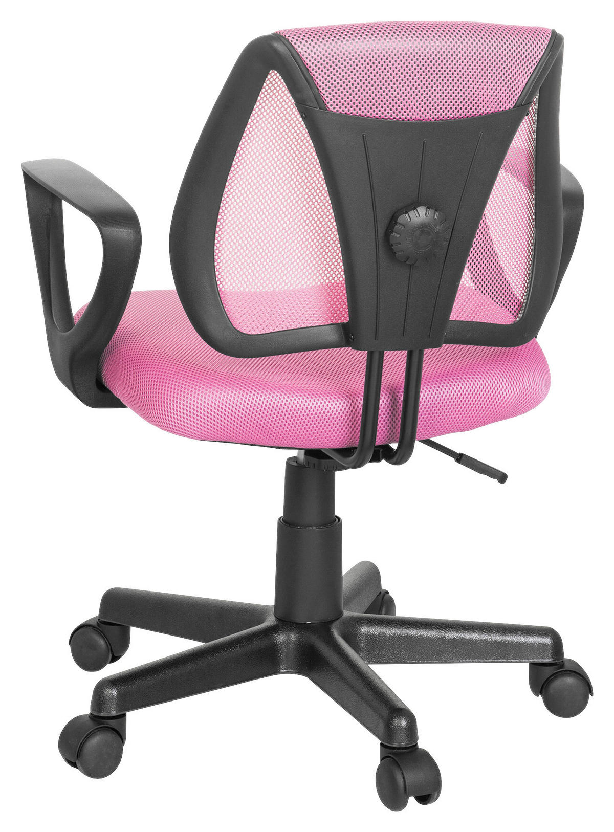 JUGENDDREHSTUHL Pink  - Pink/Schwarz, Basics, Kunststoff (58/75-92/45cm) - MID.YOU