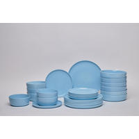 KOMBISERVICE Colori blu 24-teilig  - Blau, Trend, Keramik - Novel
