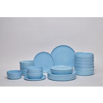 KOMBISERVICE Colori blu 24-teilig  - Blau, Trend, Keramik - Novel