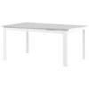 GARTENTISCH 160/100/75 cm Metall rechteckig  - Weiß/Grau, KONVENTIONELL, Metall (160/100/75cm) - Gardenson