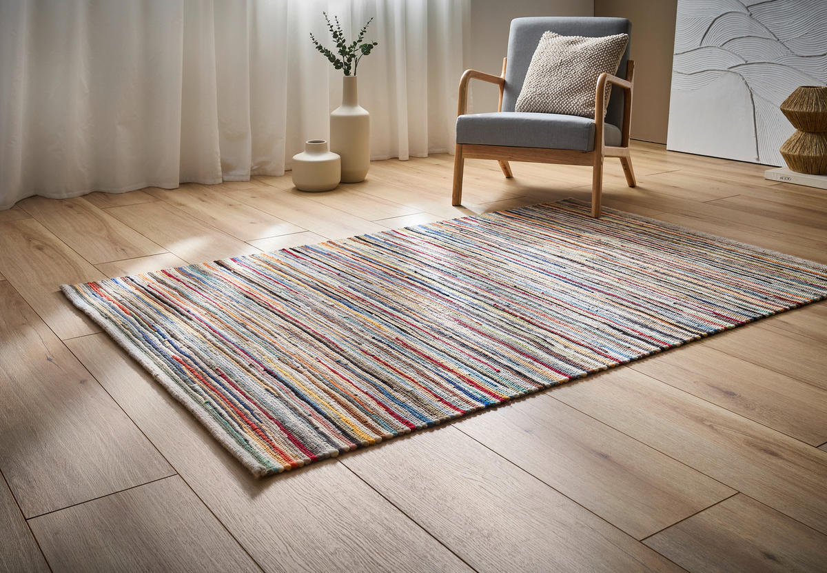 RUČNĚ TKANÝ KOBEREC, 70/130 cm, vícebarevná - vícebarevná, Basics, textil (70/130cm) - Linea Natura