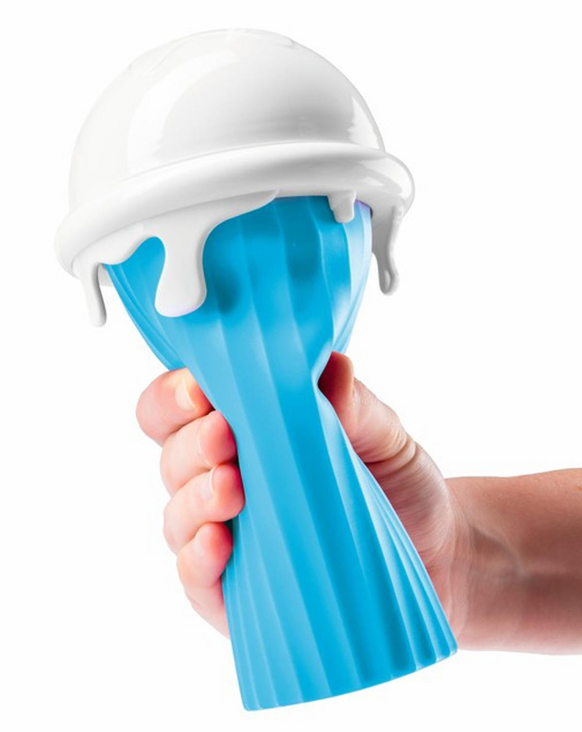 EISBECHER Freeze Up  - Weiß/Hellblau, Basics, Kunststoff (330ml) - GOURMETMAXX