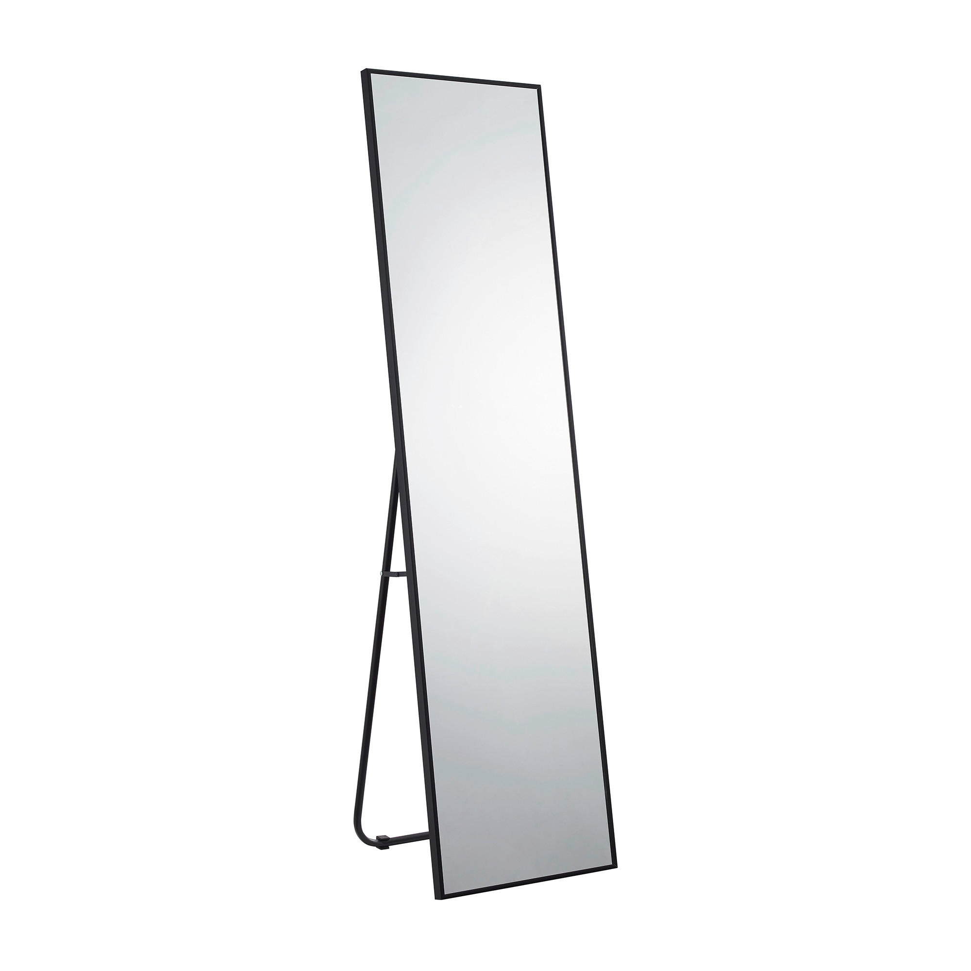STANDSPIEGEL 40/150/2 cm  - Schwarz, Design, Glas/Metall (40/150/2cm) - Livetastic
