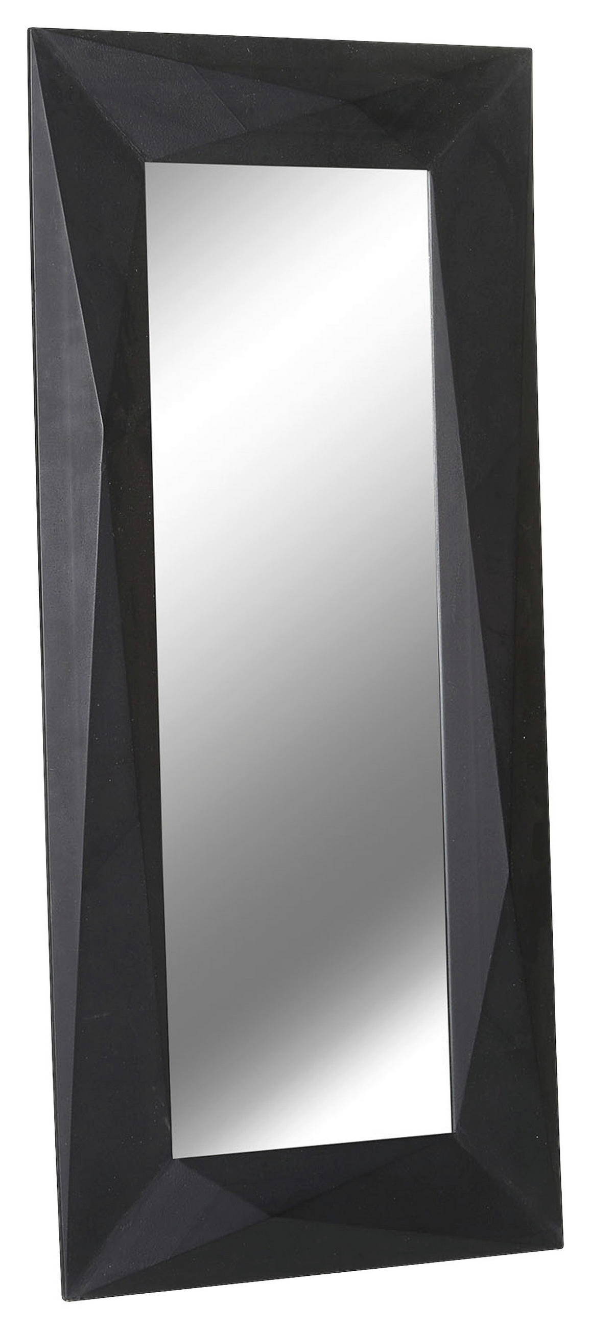 WANDSPIEGEL 90/190/4 cm    in rechteckig  - Schwarz, LIFESTYLE, Glas/Holzwerkstoff (90/190/4cm) - Landscape
