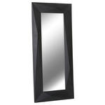 WANDSPIEGEL 90/190/4 cm    in rechteckig  - Schwarz, LIFESTYLE, Glas/Holzwerkstoff (90/190/4cm) - Landscape