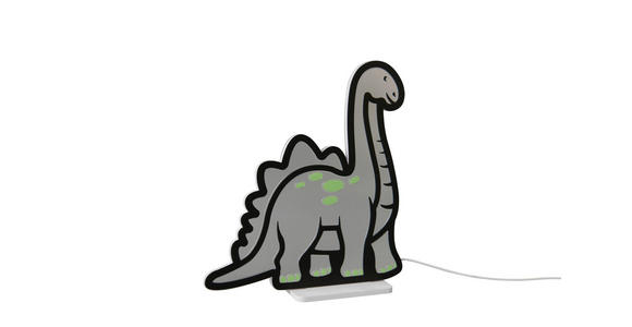 LED-DEKOLEUCHTE Dinosaur 30,5/33,4 cm  - Gelb/Grün, LIFESTYLE, Kunststoff/Metall (30,5/33,4cm) - Novel