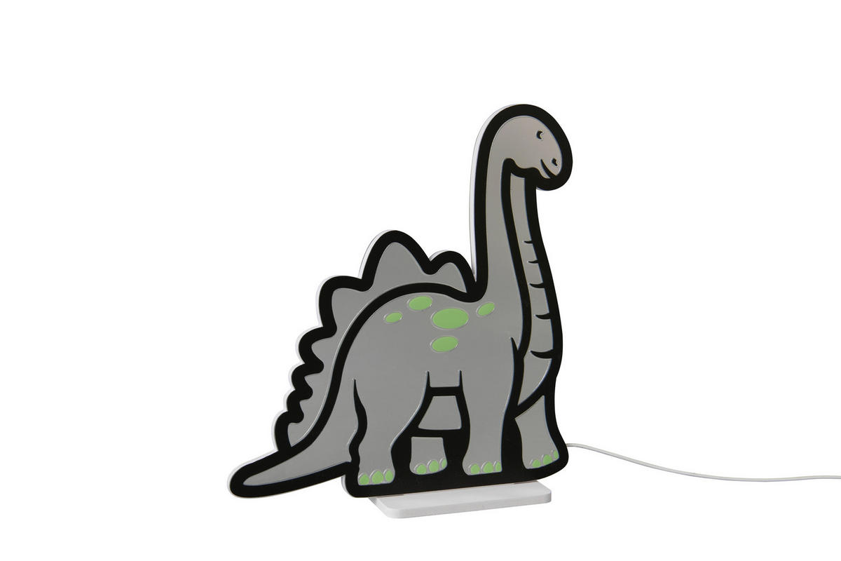 LED-DEKOLEUCHTE Dinosaur 30,5/33,4 cm  - Gelb/Grün, LIFESTYLE, Kunststoff/Metall (30,5/33,4cm) - Novel