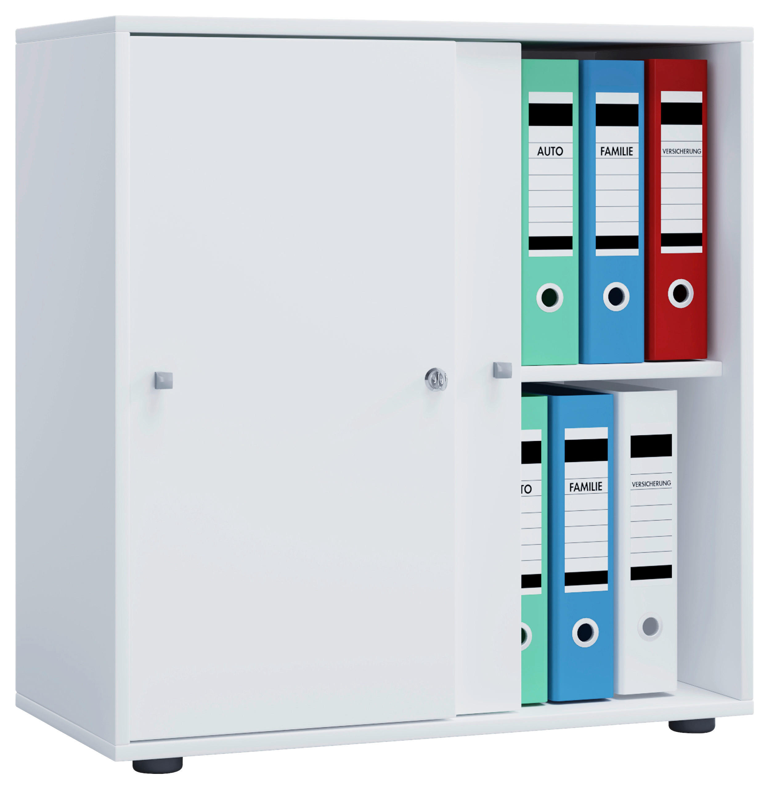Dulap Pentru Acte  70/74/37 cm  - alb, Basics, material pe bază de lemn (70/74/37cm) - P & B