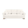 SCHLAFSOFA in Bouclé Creme  - Buchefarben/Creme, Design, Holz/Textil (240/94/98cm) - MID.YOU