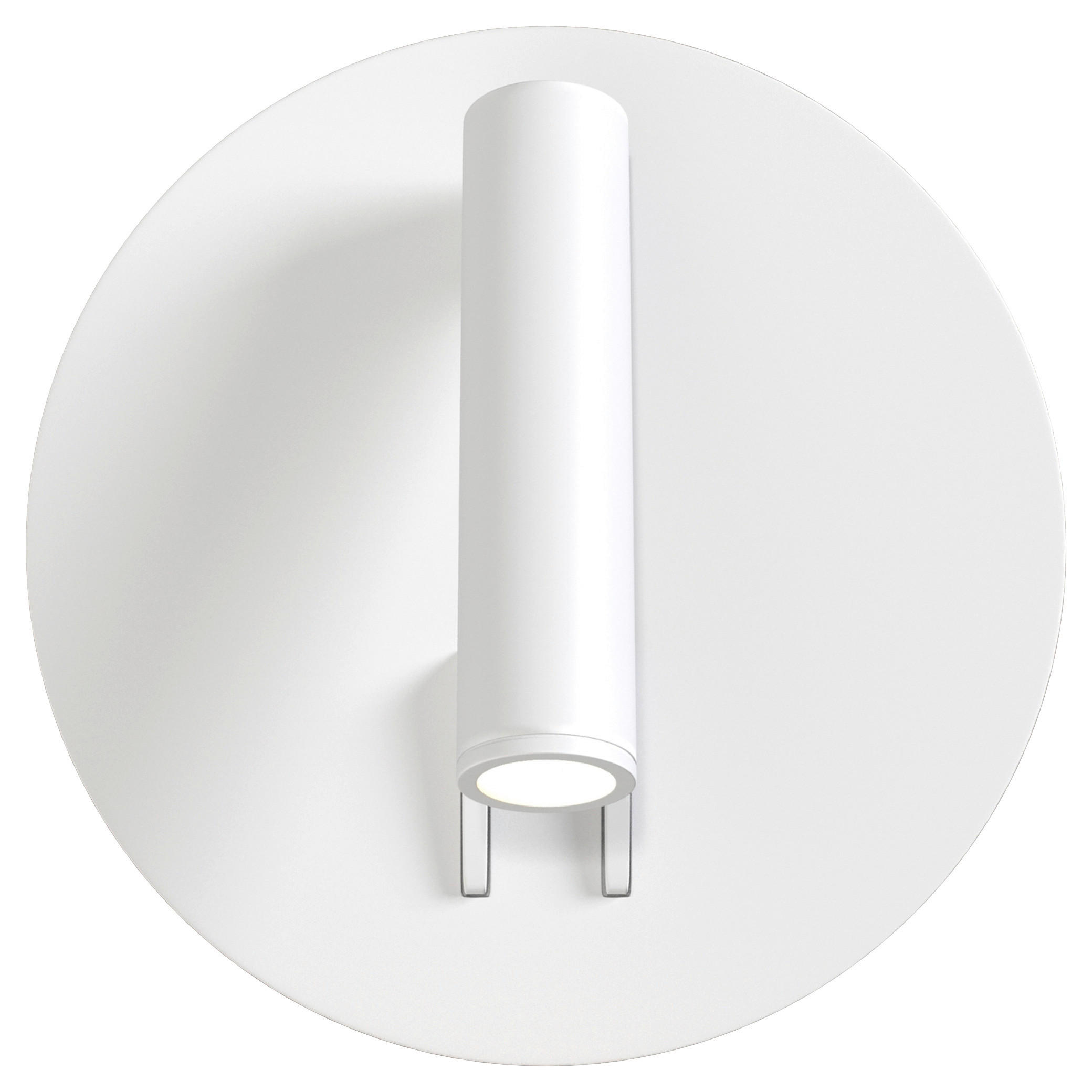 NÁSTĚNNÉ SVÍTIDLO, 6,5/14/14 cm  - bílá, Basics, kov/plast (6,5/14/14cm)