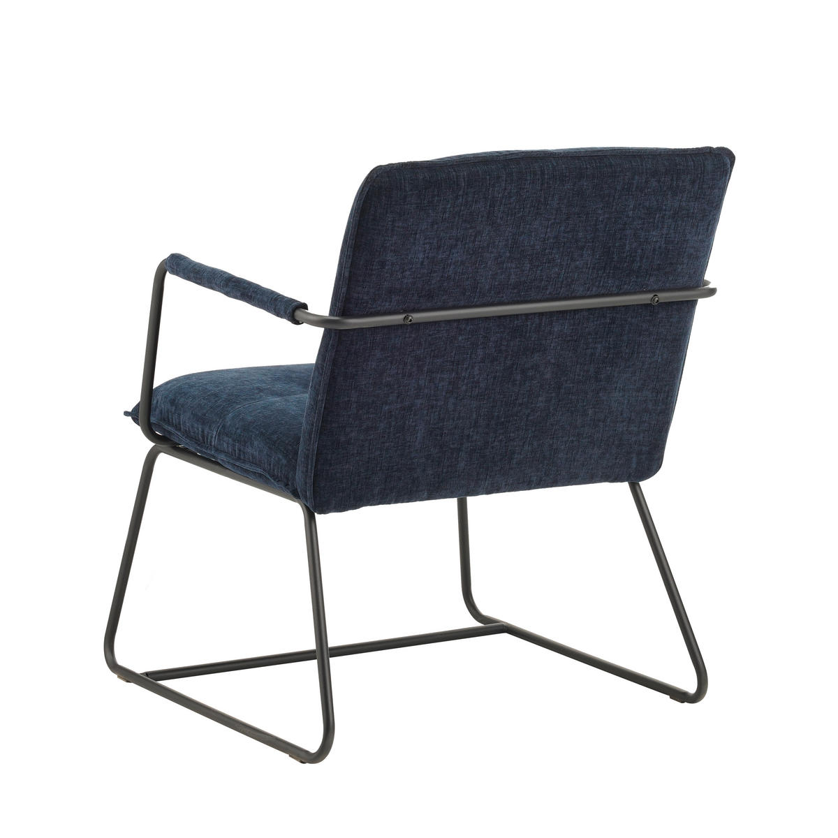 KŘESLO, textil, modrá - modrá/černá, Moderní, kov/textil (65/80/68cm) - MID.YOU