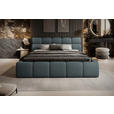 POLSTERBETT 160/200 cm,  in Petrol, Graublau,  - Graublau/Petrol, Design, Kunststoff/Textil (160/200cm) - Esposa