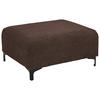 HOCKER in Textil Dunkelgrau  - Dunkelgrau/Schwarz, Konventionell, Textil/Metall (99/46/77cm) - Carryhome