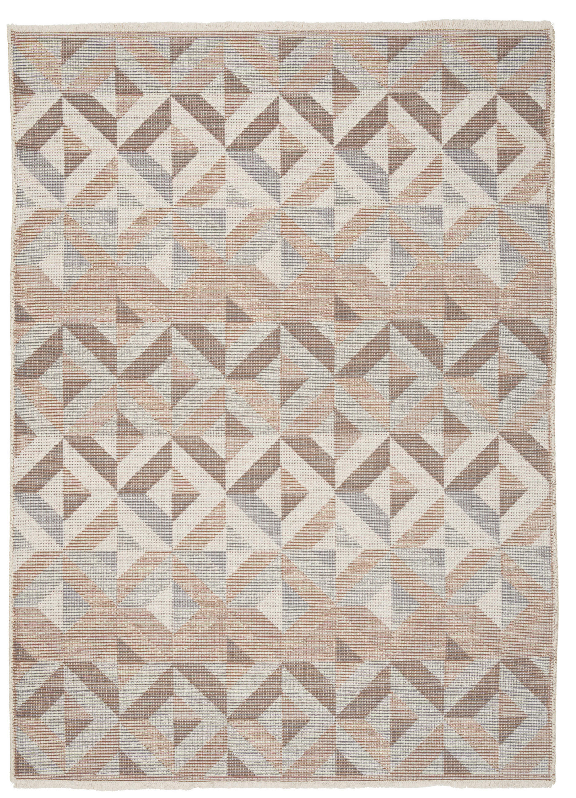 KOBEREC TKANÝ NA PLOCHO, 120/170 cm, šedá, béžová - šedá/béžová, Lifestyle, textil (120/170cm) - Novel